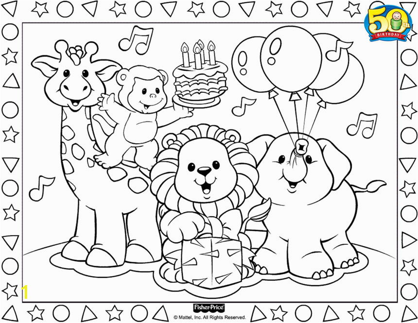 fisher price coloring pages