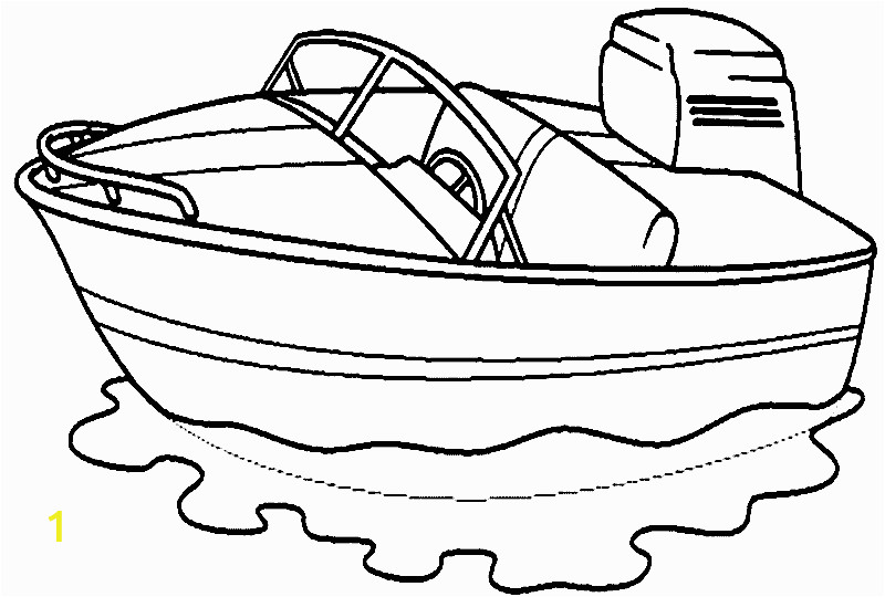 936 Cartoon Fishing Boat Coloring Pages for Kindergarten