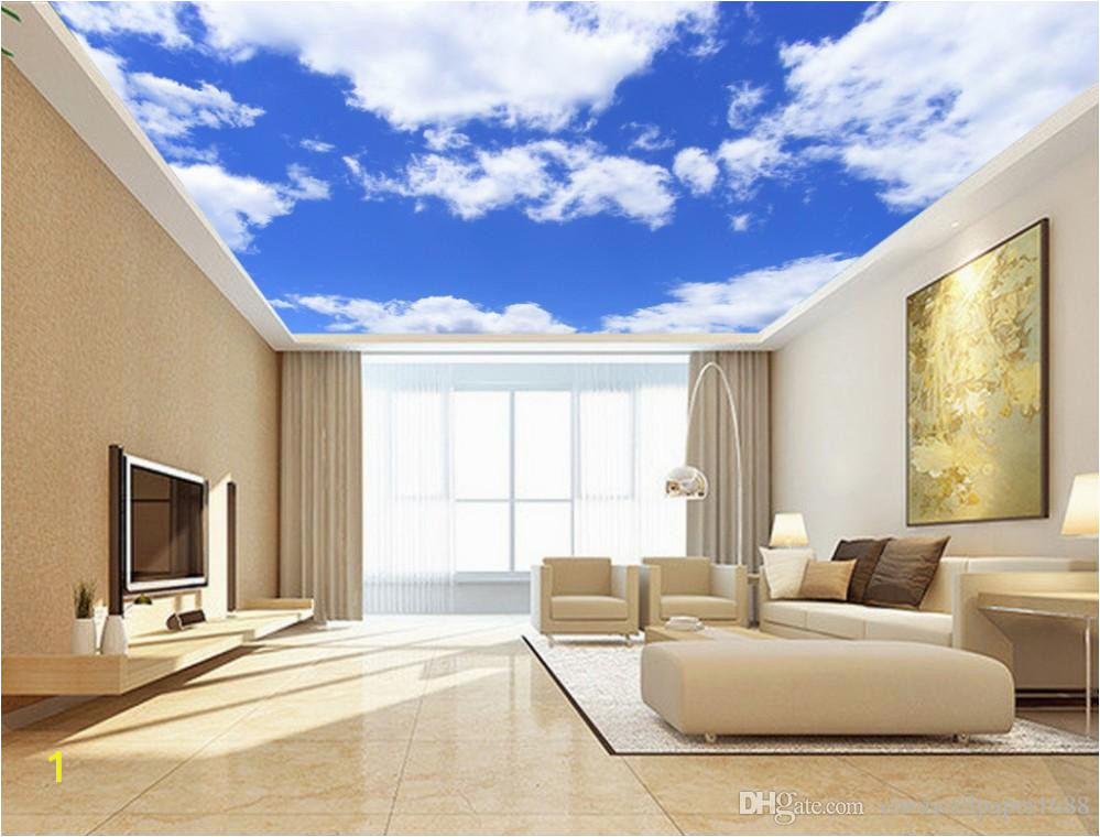 Floor to Ceiling Wall Murals Blue Sky White Cloud Ceilings Ceiling Murals Wall Art Painting Living Room Bedroom Ceiling Backdrop Wallpaper Hd Wallpapera Hd Wallpapers From