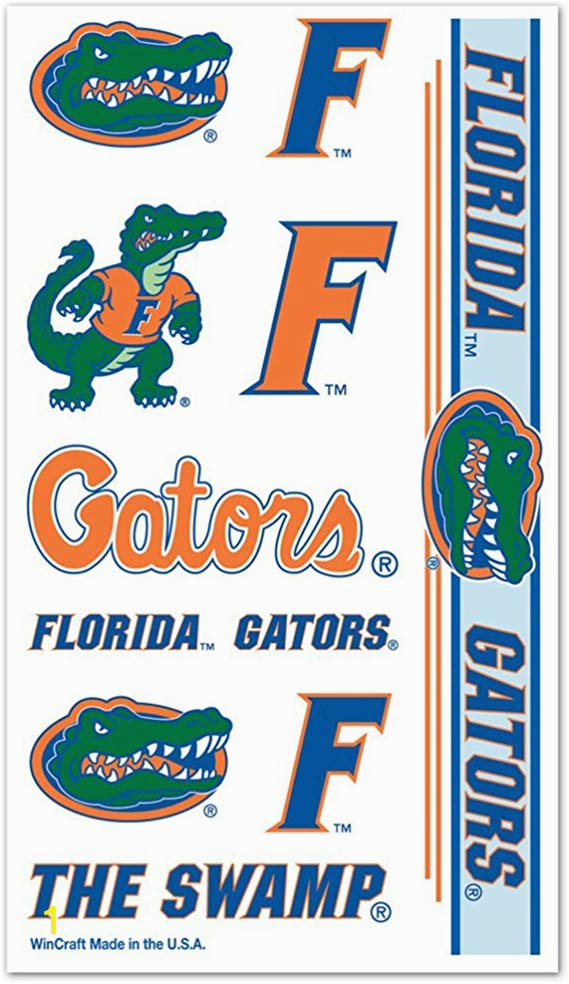 Florida Gators Coloring Pages Wincraft Florida Gators Temporary Tattoos