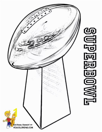Football Helmet Coloring Page Free Printable Superbowl Trophy Coloring Page