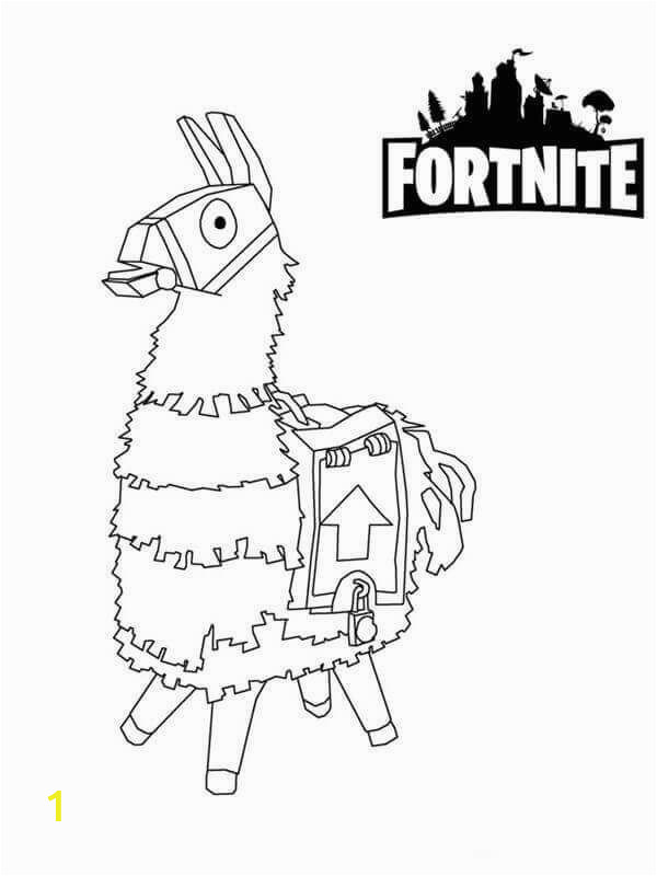 Fortnite Coloring Pages Llama fortnite Coloring Sheets Llama Walgraphics fortnite