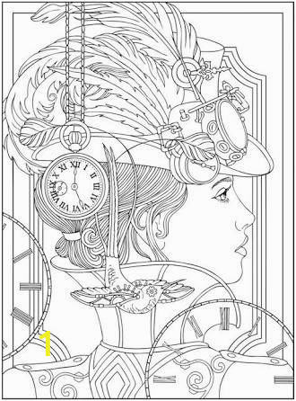 Free Coloring Pages Of Clocks Steampunk Livro Para Colorir Google Search