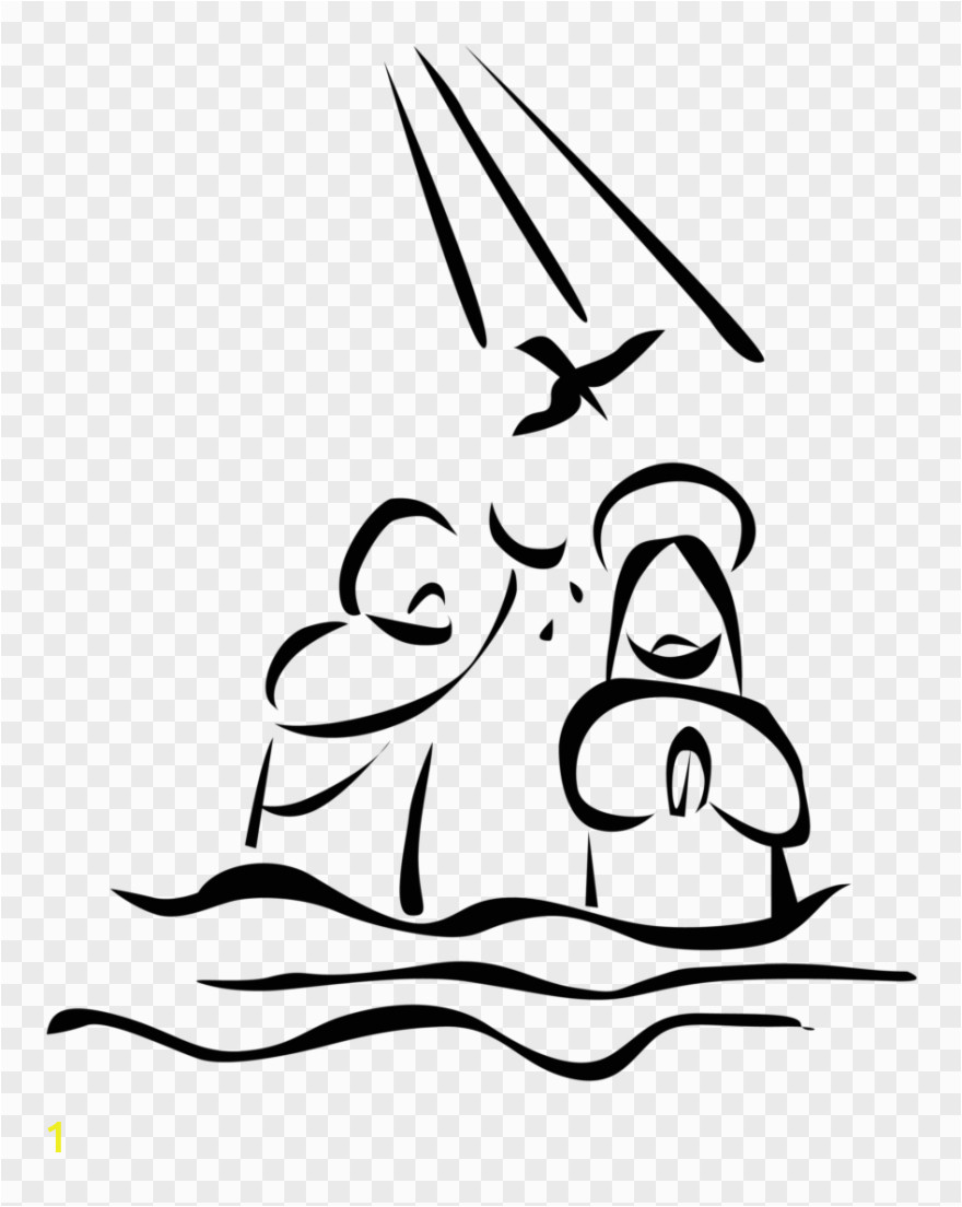 baptism of christ clipart 3