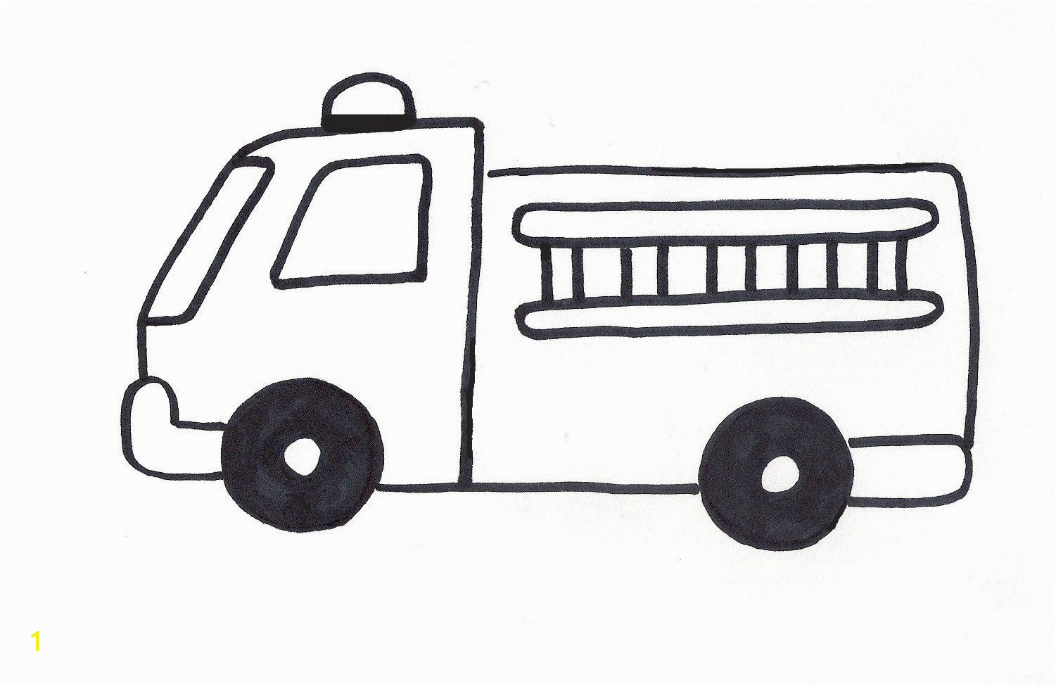 Free Fire Truck Coloring Pages Firetruck Template