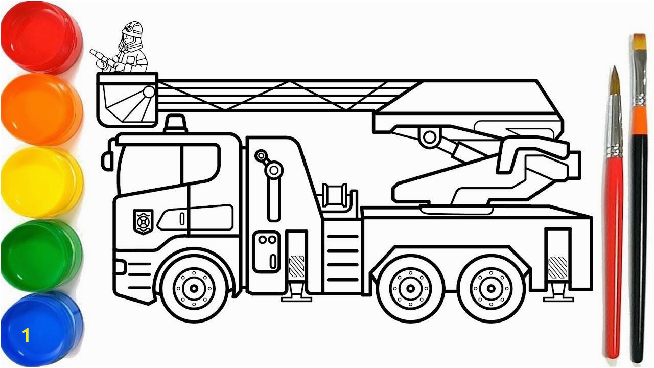Free Fire Truck Coloring Pages Glitter Fire Truck Coloring Pages for Kids