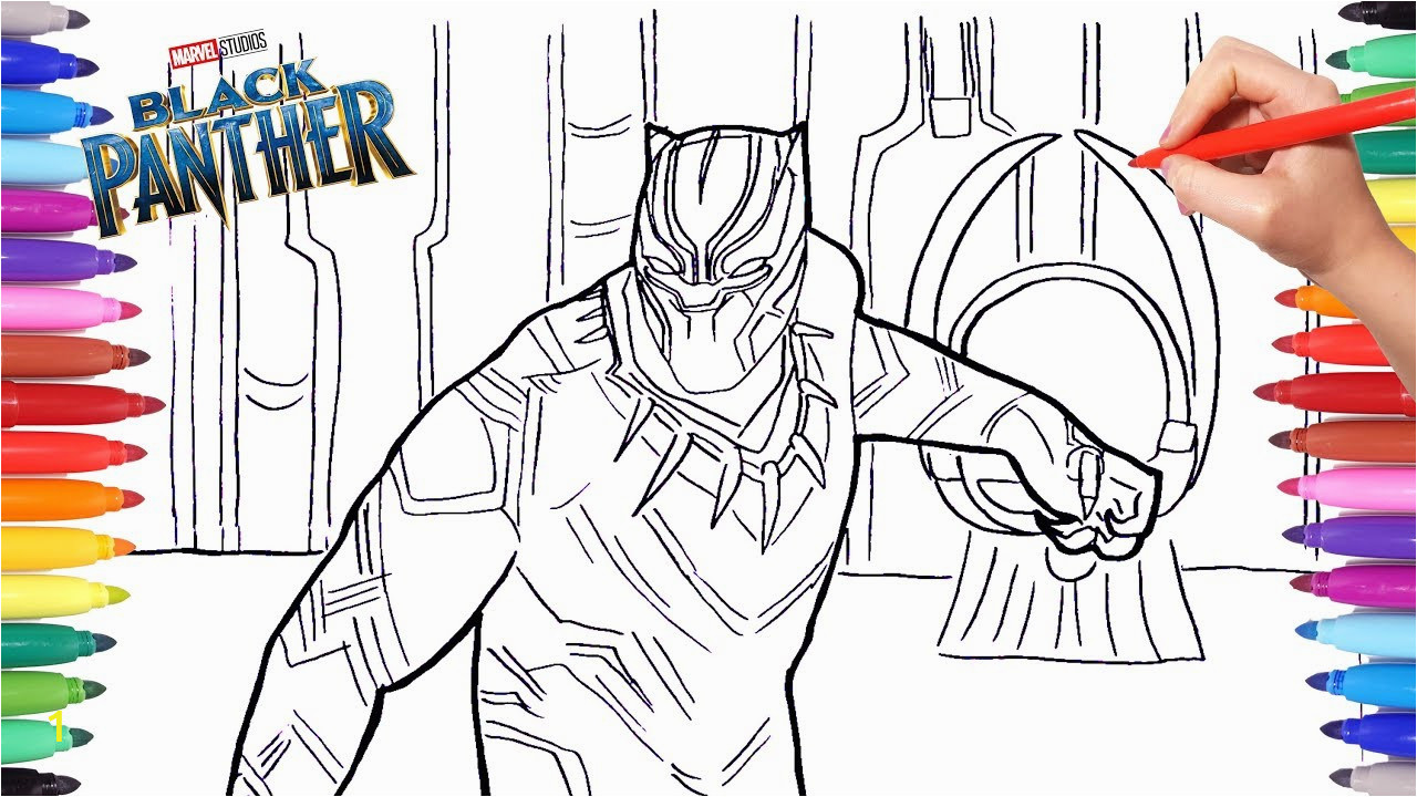 black panther coloring pages drawing and marvel superhero free printable for kids activities