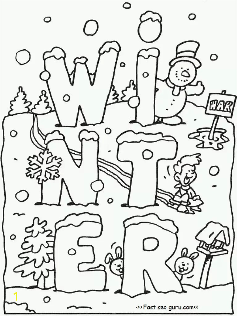 Free Printable Coloring Pages for Winter 40 Most Cool Free Winter Coloring Pages for Kindergarten
