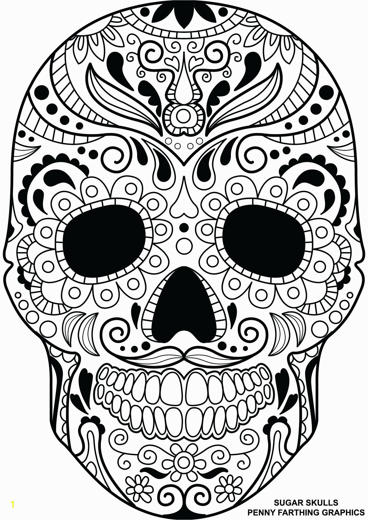 Free Sugar Skull Coloring Pages Skull Coloring Pages for Adults – Sunbeltsheet