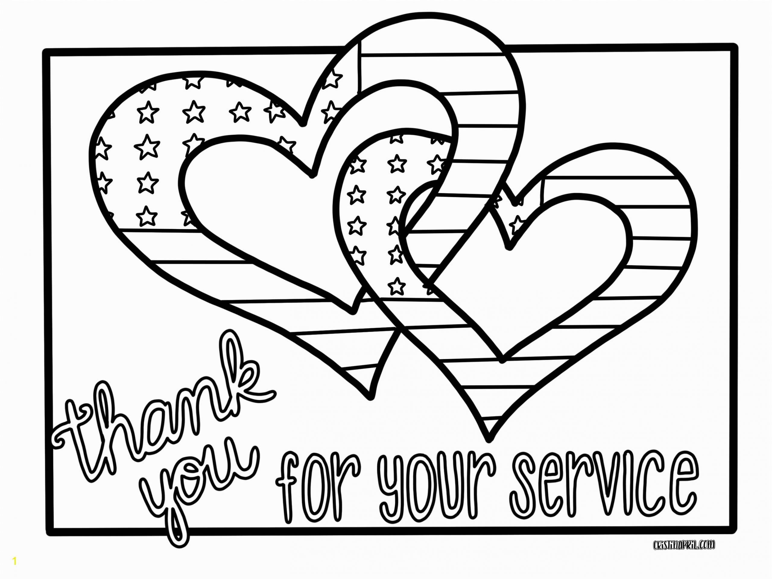 Free Thank You for Your Service Coloring Pages | divyajanani.org