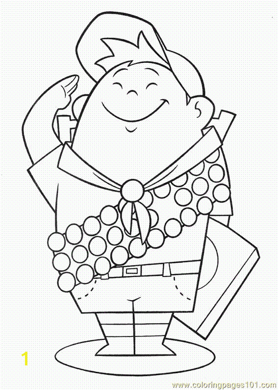 Free Up Coloring Pages Russel Disney Up Colouring Pictures