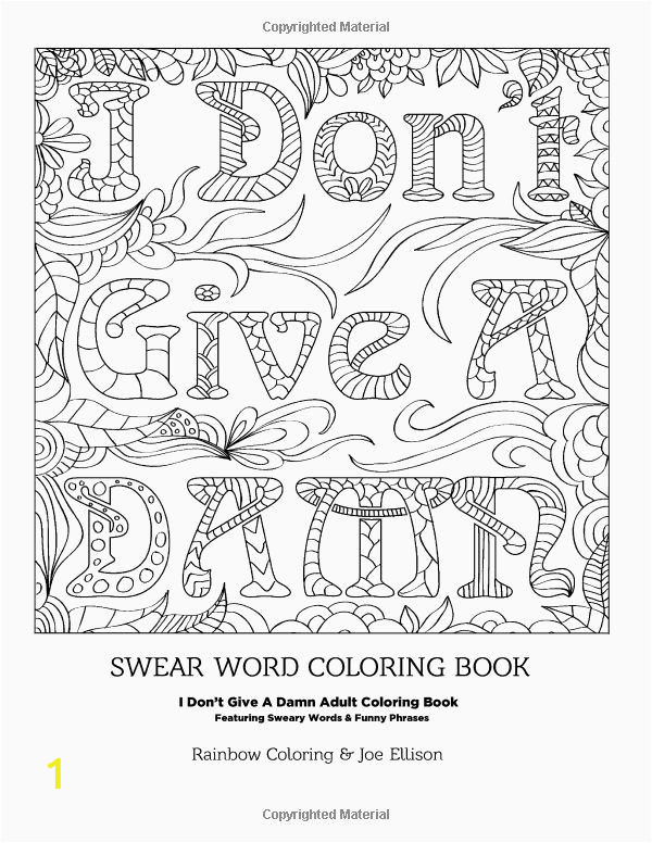 Full Page Curse Word Color Pages Marvelous Full Page Coloring Sheets Picolour