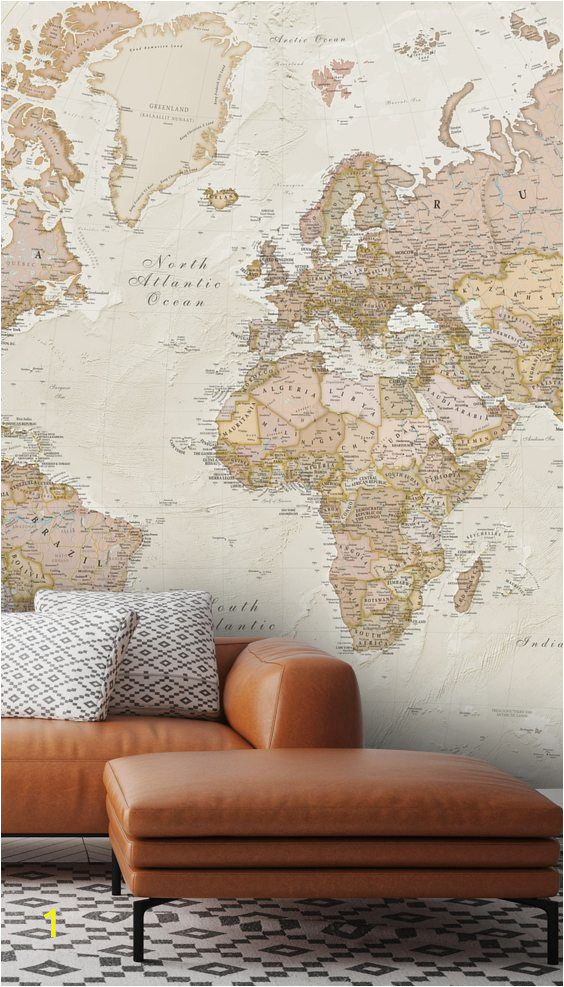 Full Wall Map Mural the Range Includes Historic World Maps that Depict the World