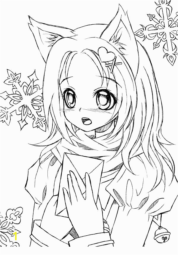 Gacha Life Coloring Pages Anime Black and White