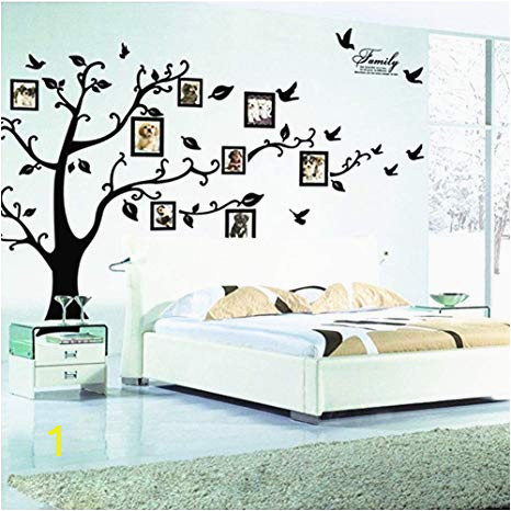 Gaming Wall Murals Uk tonver Huge Family Tree Frame Wall Decals Removable Wall Decor Decorative Painting Supplies Wall Treatments Stickers for Living Room Bedroom