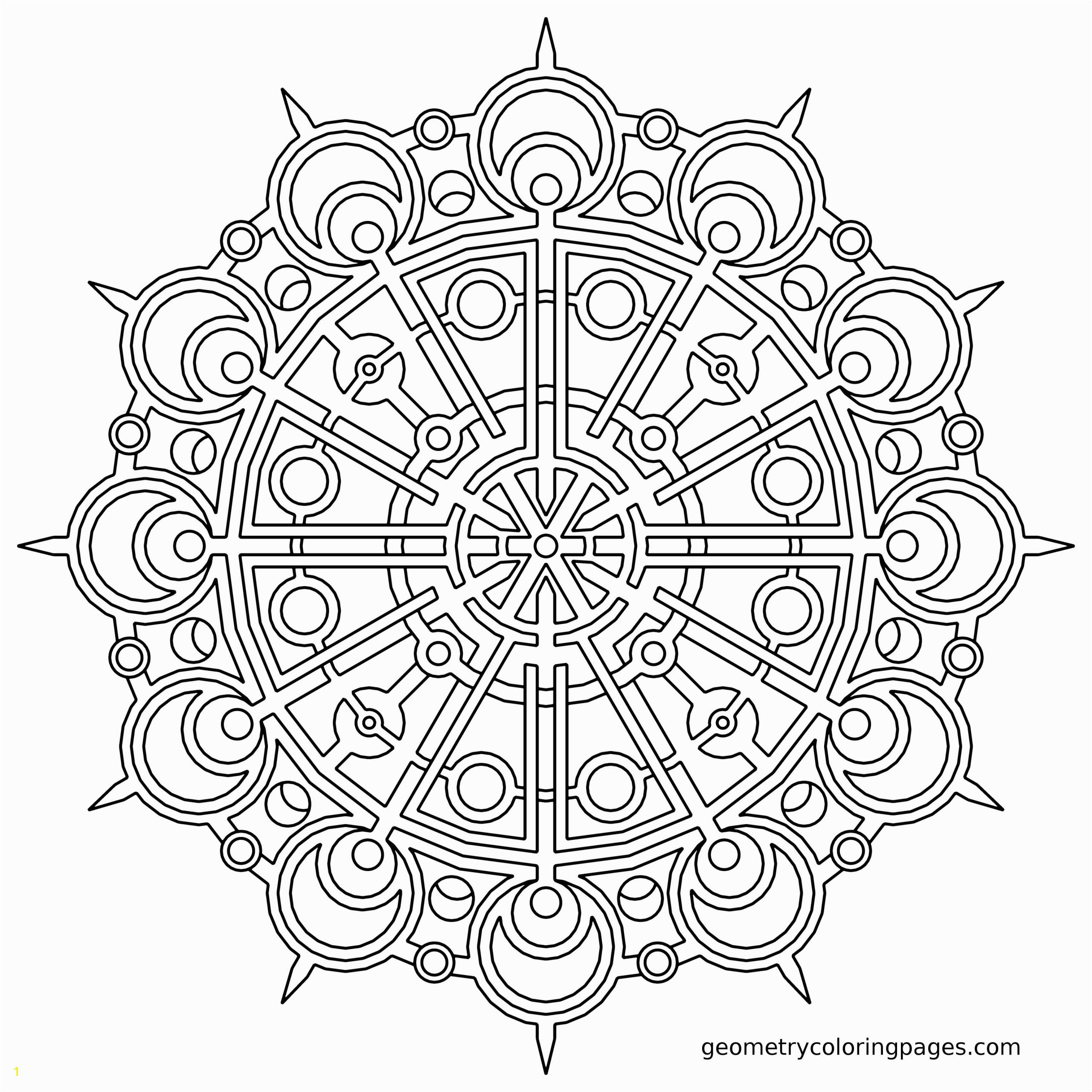Geometric Mandala Coloring Pages Mandala Coloring Page Coordinator From