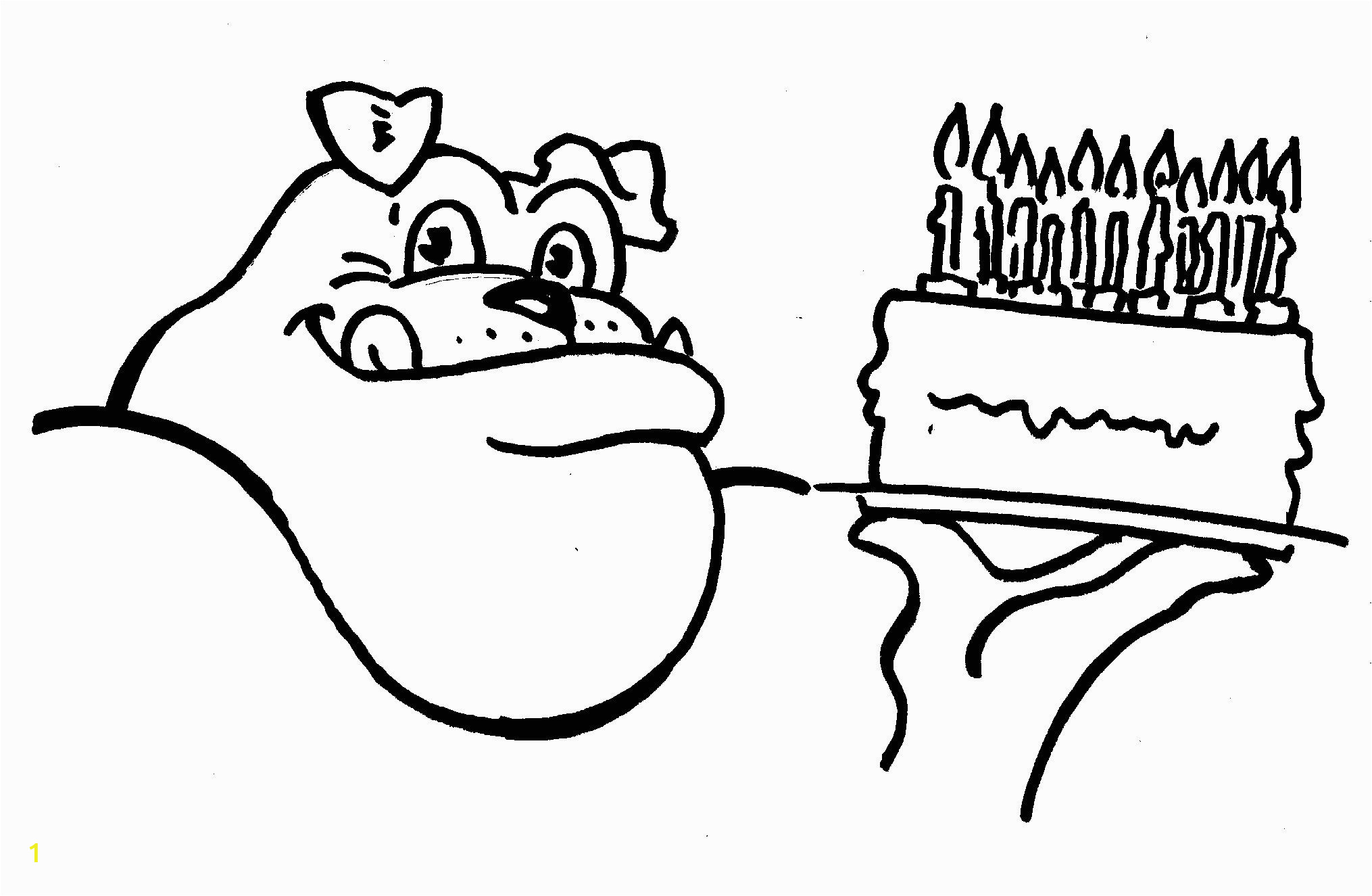 Georgia Bulldogs Coloring Pages Uga Birthday Dawg Coloring Sheet Printable