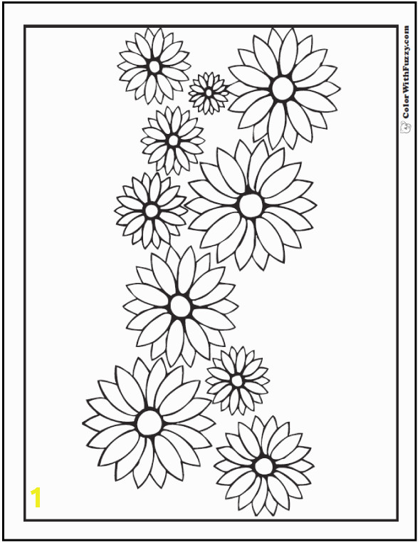 gerber daisy coloring pages 11