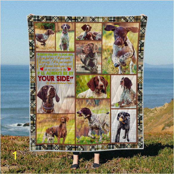 35soi10 quilt BE BY YOUR SIDE German Shorthaired Pointernner 600x600