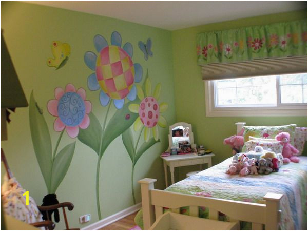 Girl Room Mural Wall Flower Girls Room Mural Ideas Painting Inspiration