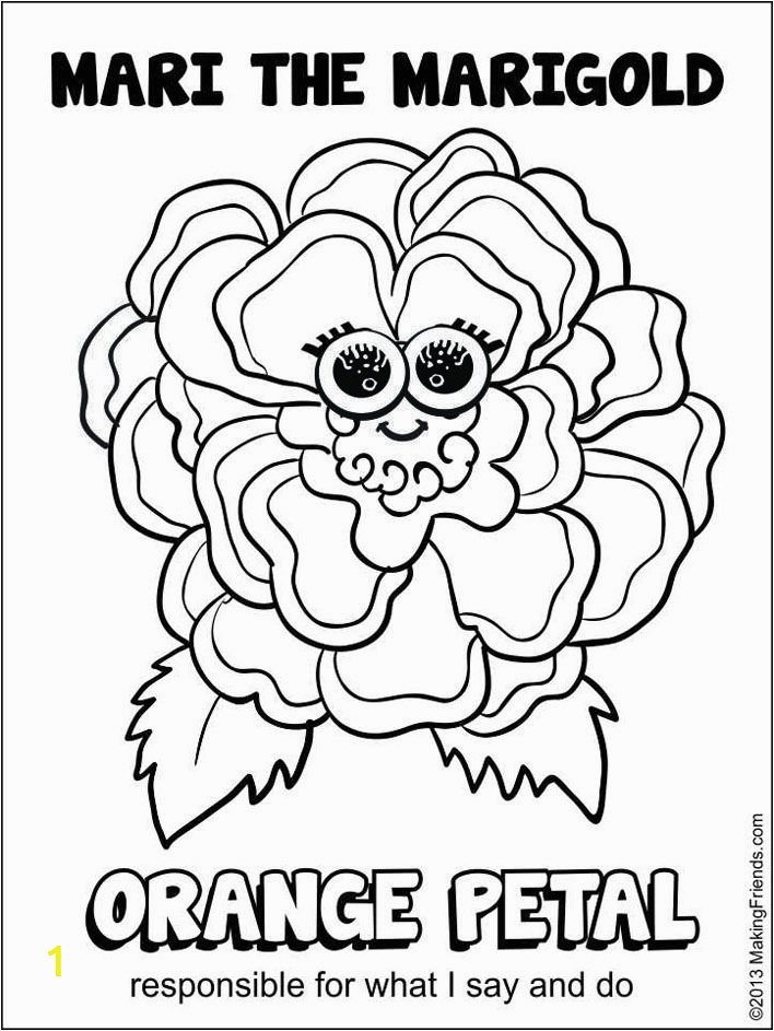 Girl Scout Brownie Coloring Pages orange Petal Maze