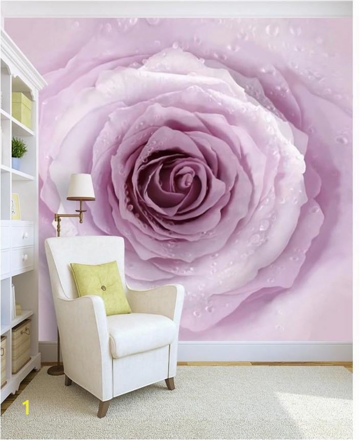 3d wall murals wallpaper Simple Purple Pink Rose Background Wall 3d customized wallpaper flower wallpaper