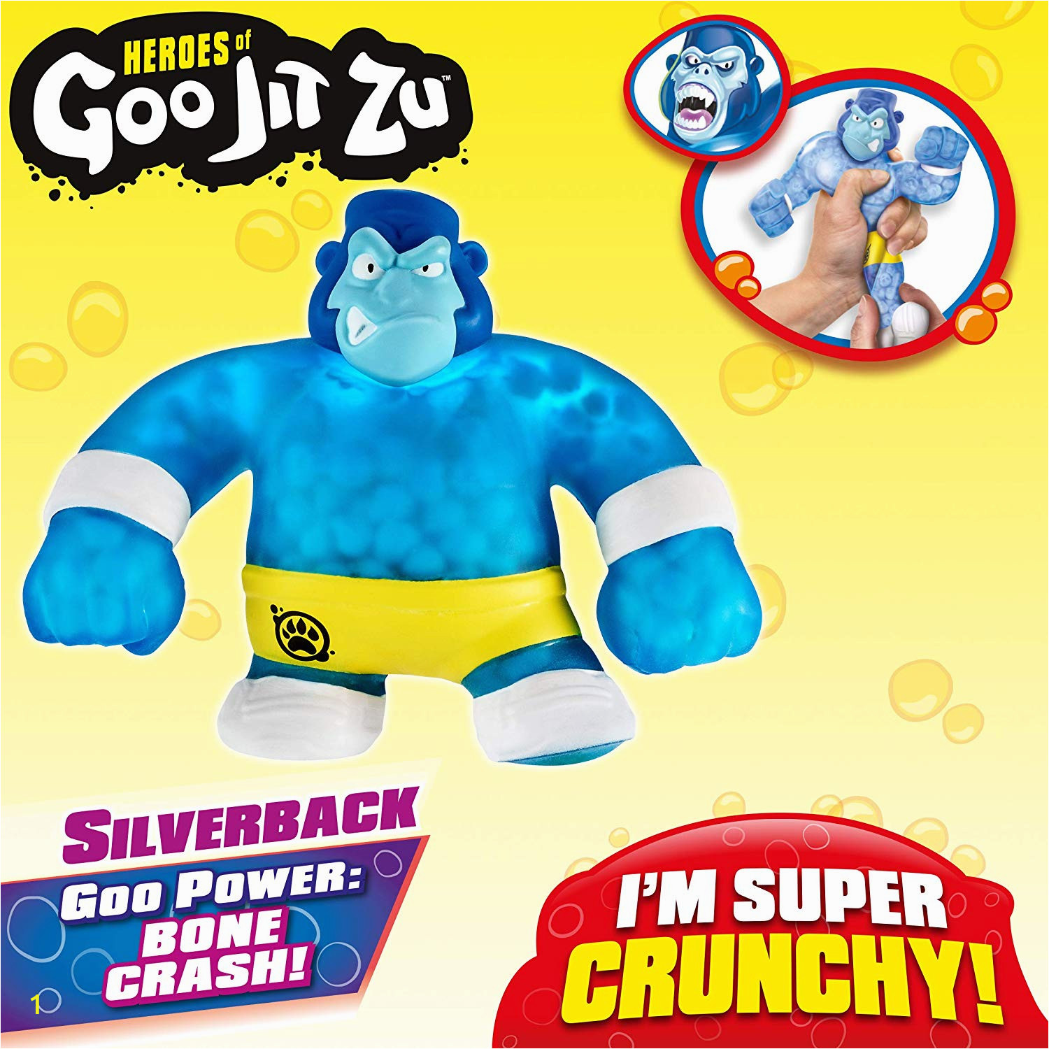Goo Jit Zu Coloring Pages Goo Jit Zu Sliverback the 1 Pack Silverback Gorilla