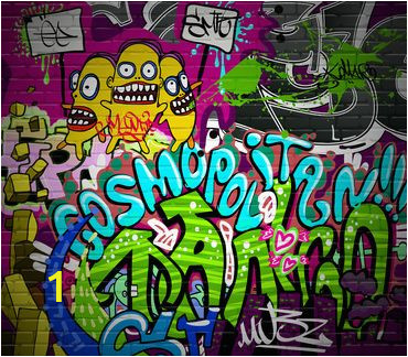 Graffiti Brick Wall Mural Pemdas Rap Rhymenlearn Boss Board