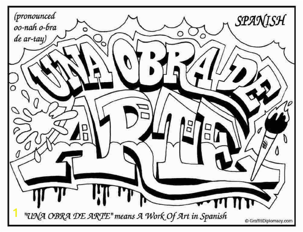 simple graffiti coloring pages graffiti coloring pages for teens and adults best pages simple coloring graffiti