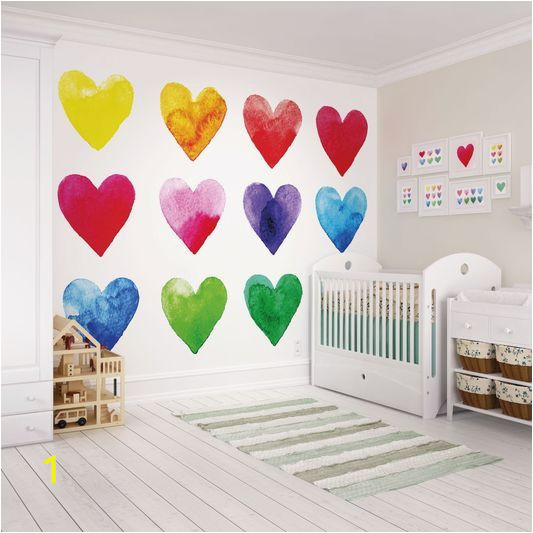 Graham and Brown Wall Mural Graham & Brown Colour My Heart Wall Ready Made Mural