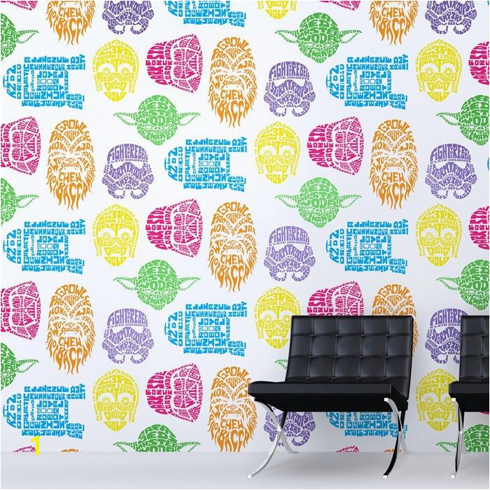 Graham and Brown Wall Mural Star Wars Neon Head Wallpaper Graham Brown