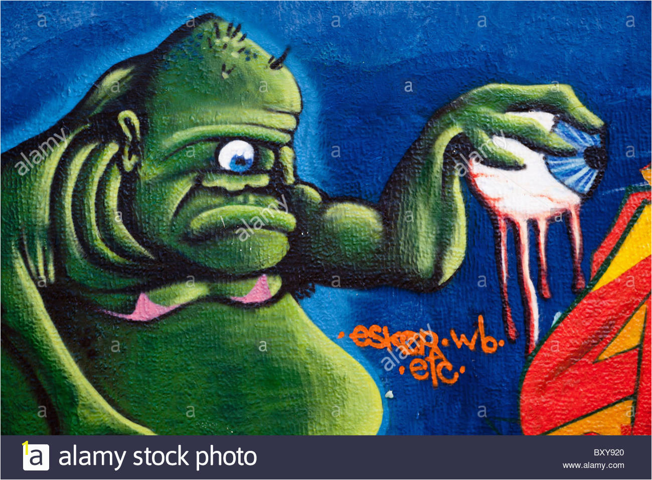 Green Monster Wall Mural Green Monster Stock S & Green Monster Stock Alamy