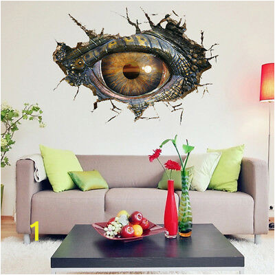 3D Big Dinosaurs eye Wall Sticker Decal Art