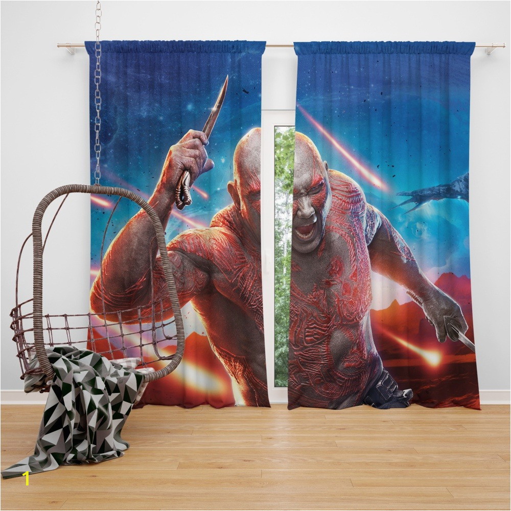 Guardians of the Galaxy Vol 2 Movie Drax The Destroyer Window Curtain