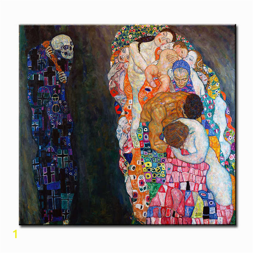 Gustav Klimt Wall Murals original Wall Picture Gustav Klimt Death and Life Wall