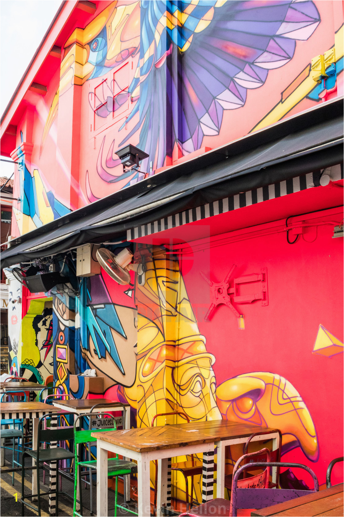 Haji Lane Wall Murals Haji Lane Wall Murals License or Print for £6 20