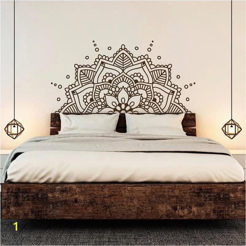 Half Size Wall Murals Half Mandala Wall Sticker with Multiple Color & Size