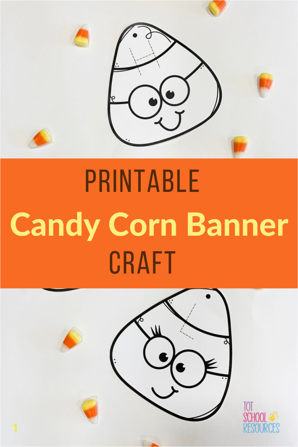 Halloween Candy Corn Coloring Page Grab This Cute Printable Candy Corn Banner Craft for Kids A