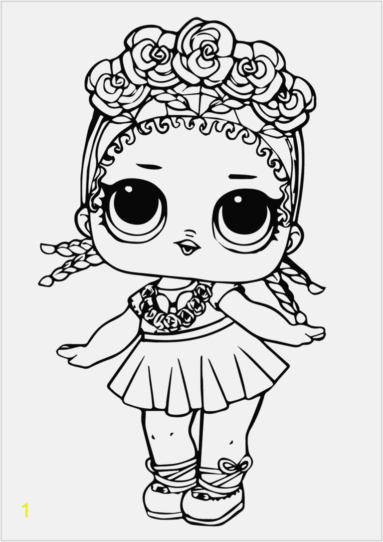 doll baby coloring page free