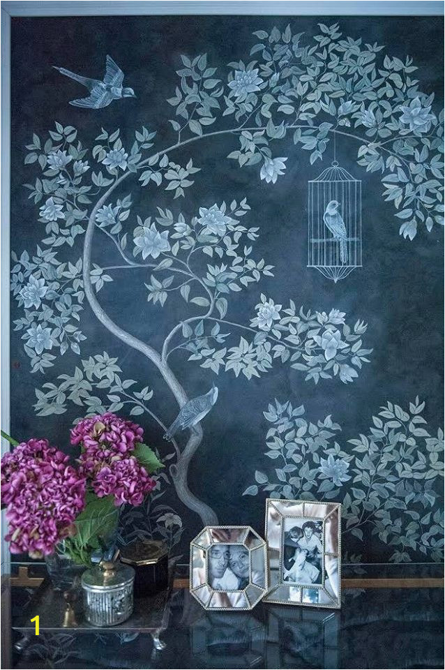 Hand Painted Flower Wall Mural This Floral Wall Panel Mural Was Hand Painted In Various