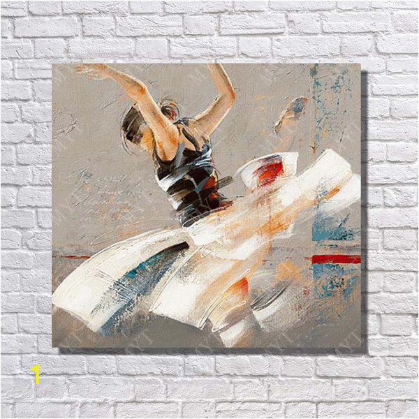 Hand Painted Wall Murals Artist 2019 High Quality Abstract Girl Painting Home Decor Modern Canvas Art Hand Pained by Artist No Framed From Dafenoilpaintingyeah $30 5