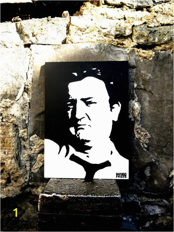 Hand Painted Wall Murals Ireland Hand Painted Acrylic Piece Of Art Of Brendan Behan by