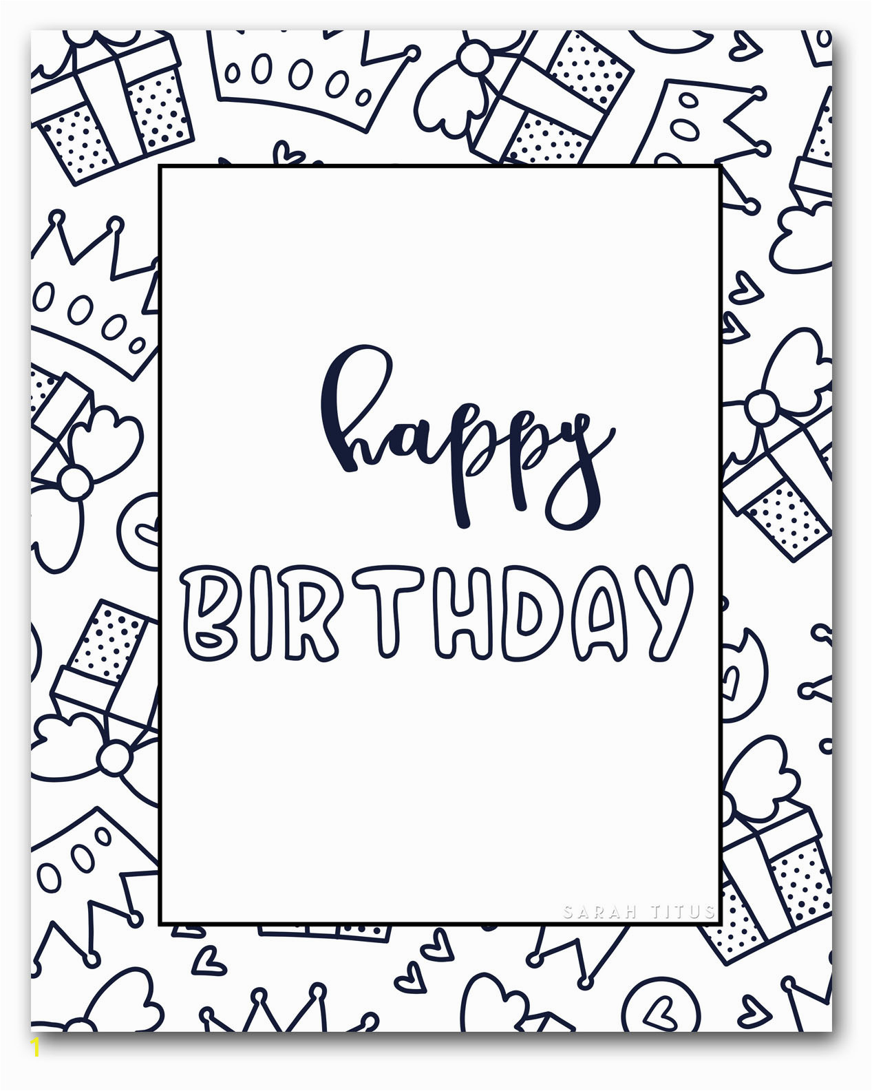 Happy Birthday Coloring Pages Free to Print Coloring Pages Ideas Happy Birthday Coloring Pages Happy