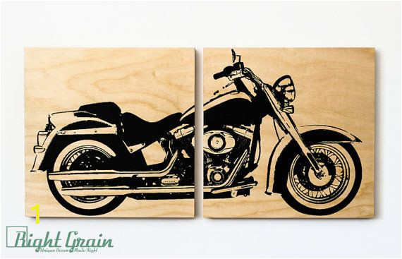 Harley Davidson Motorcycle Wall Murals Harley Davidson softail Motorcycle Wall Art Harley Print