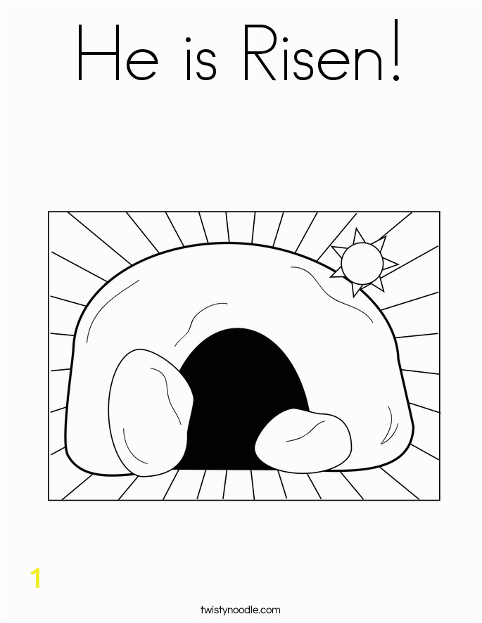 He is Risen Coloring Pages Printable He is Risen Coloring Page Twisty Noodle