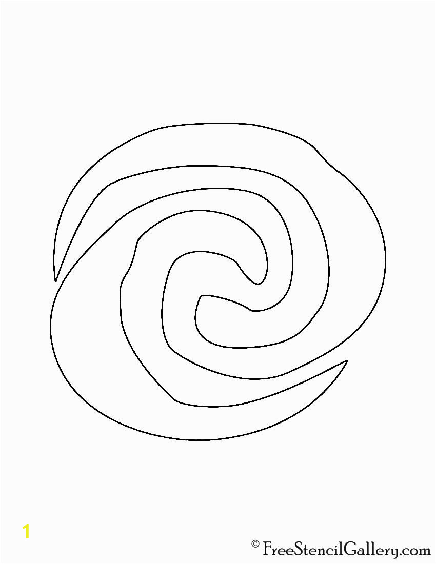 Heart Of Te Fiti Coloring Page Moana Symbol Stencil We Printed This for Our Te Fiti