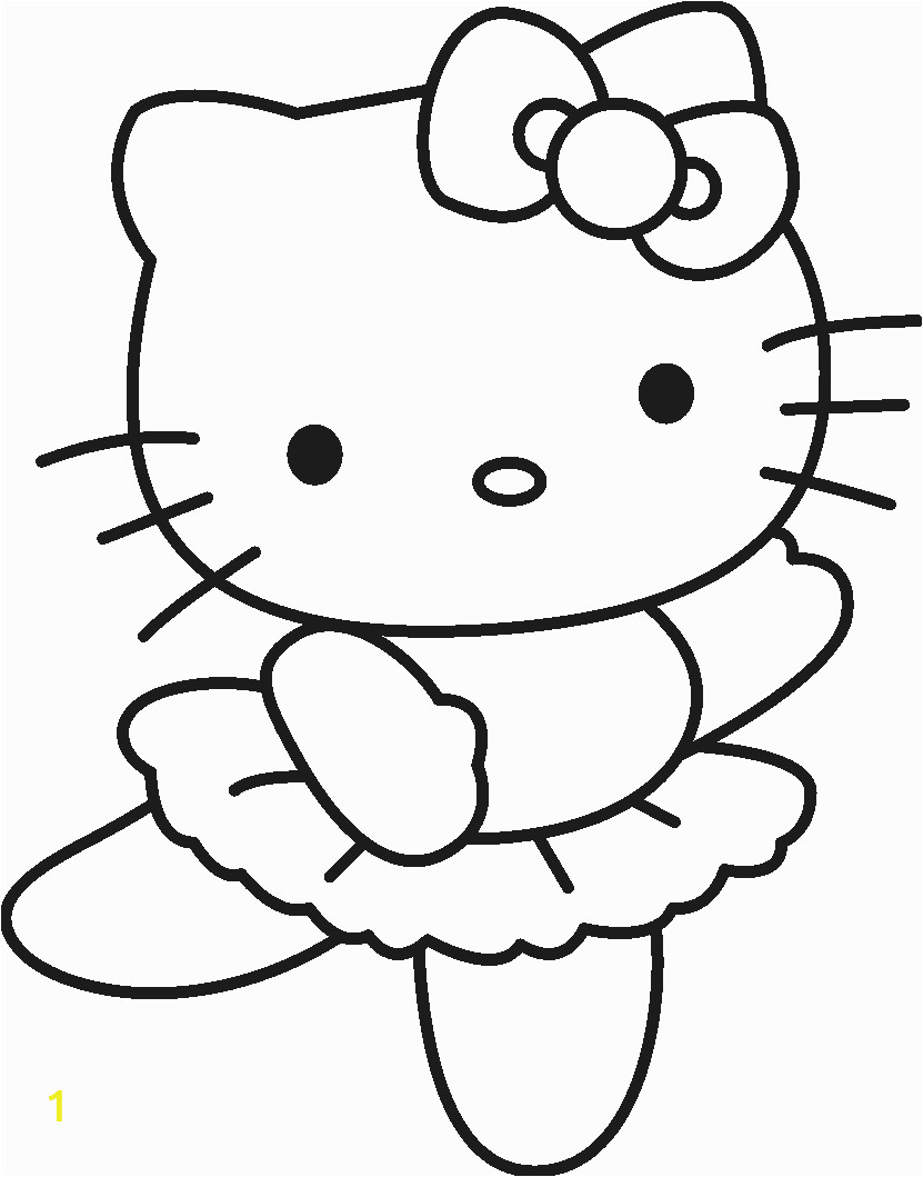 Hello Kitty Flower Coloring Pages Free Printable Hello Kitty Coloring Pages for Kids