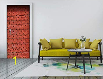 High Resolution Images for Wall Murals Amazon Msszff 3d Traditional Red Door Mural Wallpaper