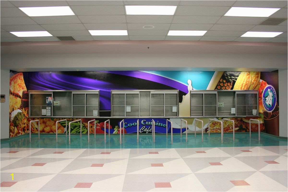 High School Wall Murals School Cafeteria Walls