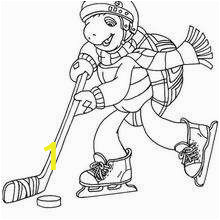 Hockey Christmas Coloring Pages Franklin Playing Ice Hockey Coloring Pages Hellokids